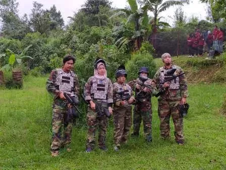 Tempat paintball outdoor Puncak